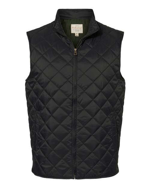 Weatherproof Men's Vintage Diamond Quilted Vest in Black