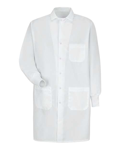 Red Kap Unisex Specialized Cuffed Lab Coat in White