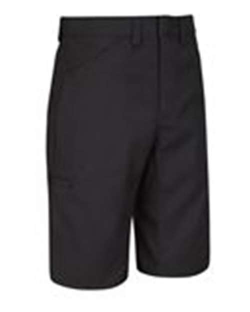 Red Kap Men's Extended Sizes Lightweight Crew Shorts in Black