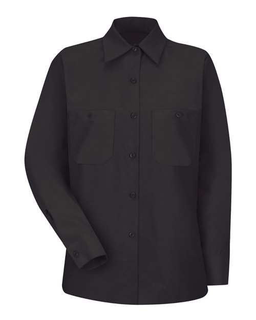 Red Kap Women's Industrial Work Shirt in Black