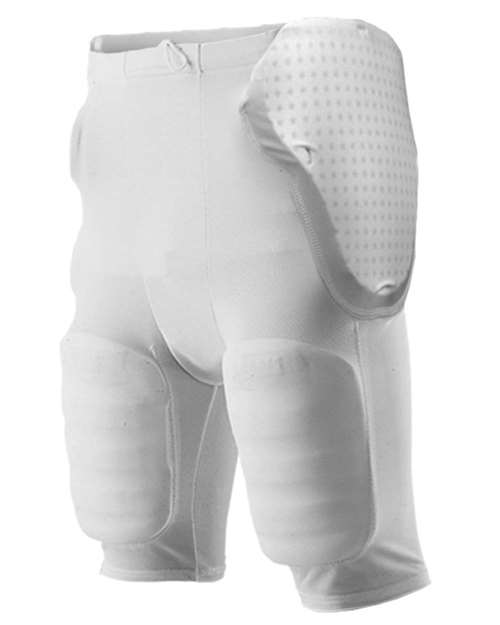 Alleson Athletic Youth Five Pad Football Girdle in White
