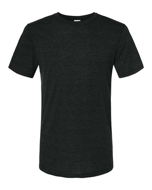Augusta Sportswear Unisex Triblend T-Shirt in Black Heather, front view