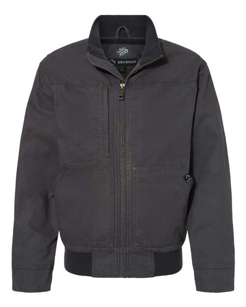 DRI DUCK Men's Force Power Move Bomber Jacket in Charcoal
