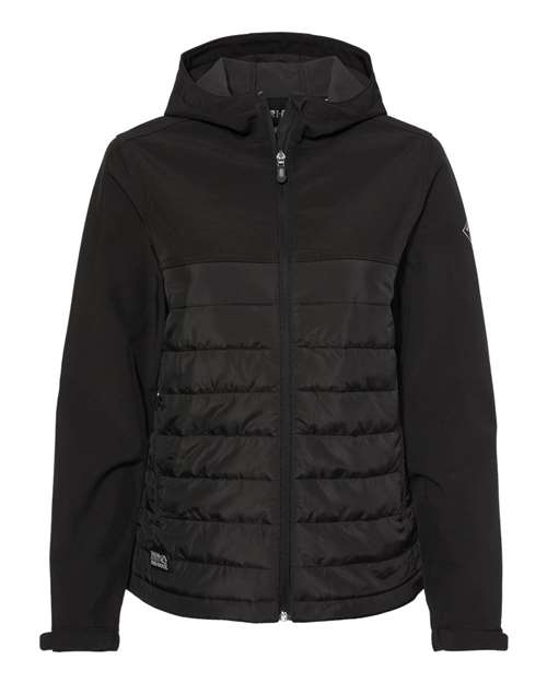 DRI DUCK Women's Vista Soft Shell Puffer Jacket in Black