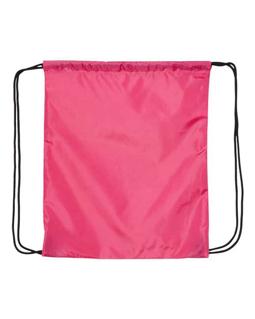 Liberty Bags Drawstring Backpack in Hot Pink, front view