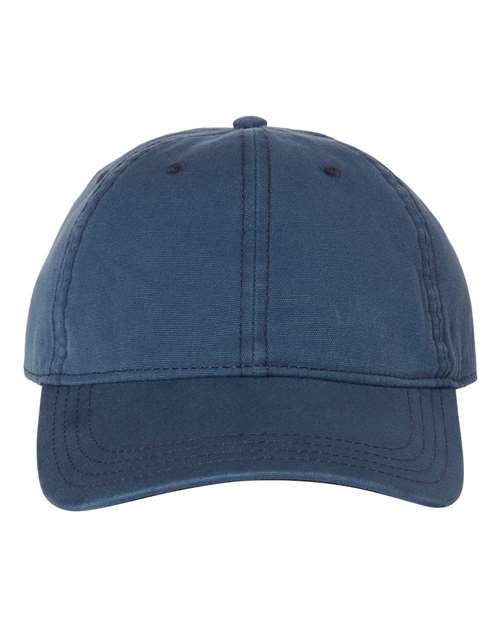 DRI DUCK Woodend Cap in Deep Blue, front view