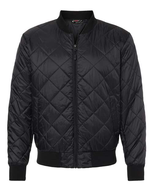Weatherproof Men's HeatLast™ Quilted Packable Bomber in Black