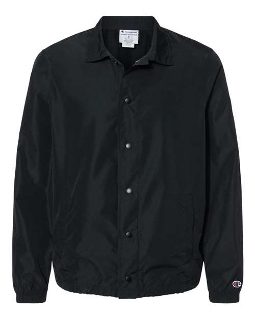 Champion Unisex Coach's Jacket in Black