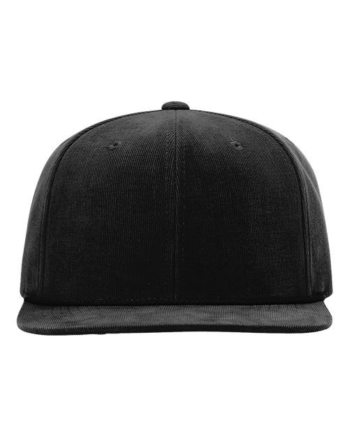 Richardson Timberline Corduroy Cap in Black, front view