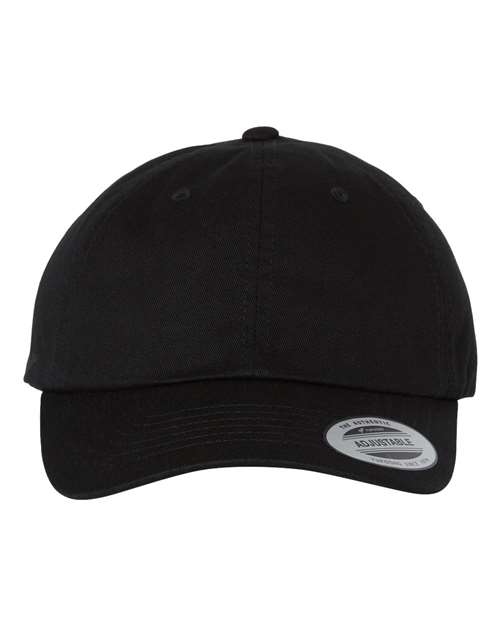YP Classics EcoWash™ Dad Hat in Black, front view