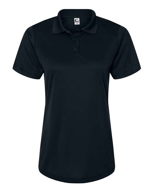 C2 Sport Women's Moisture-Wicking Performance Polo Shirt in Black