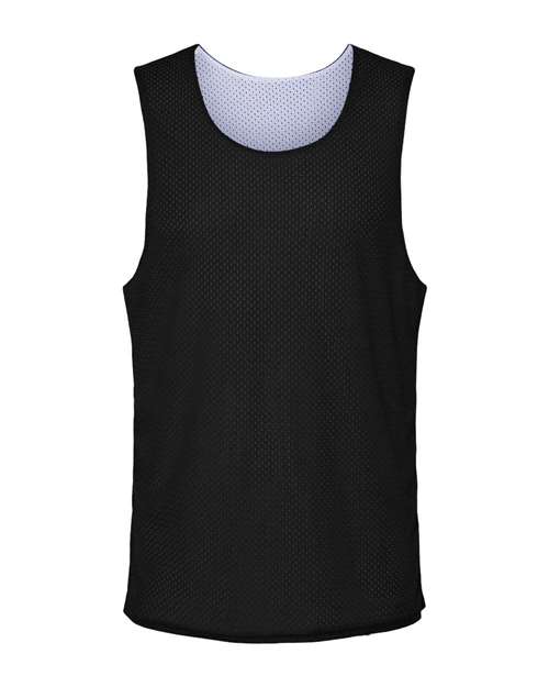 C2 Sport Men's Reversible Mesh Tank in Black/White