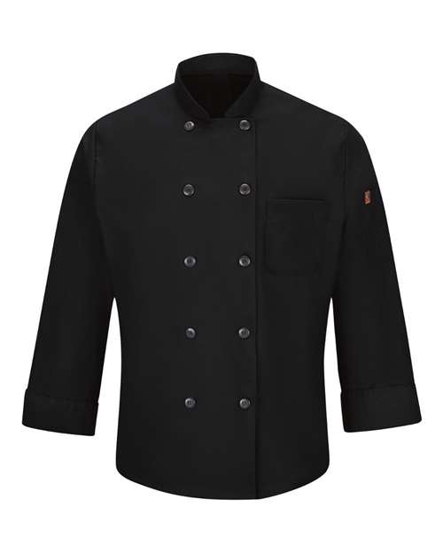 Chef Designs Mimix™ Chef Coat with OilBlok in Black