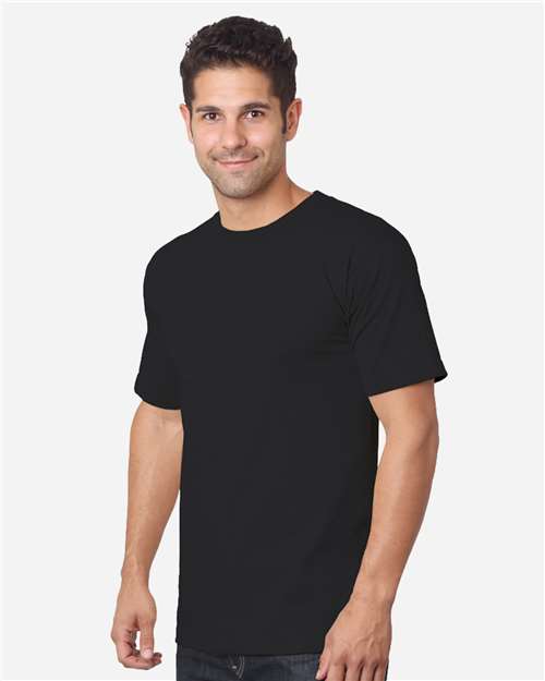 Bayside Unisex USA-Made Heavyweight Ring-spun T-Shirt in Black