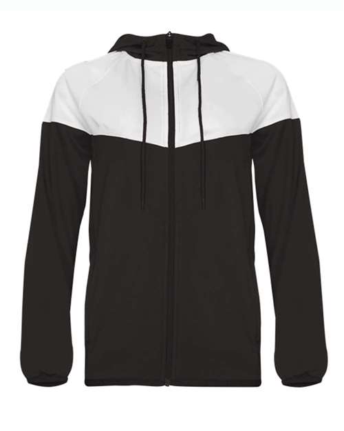Badger Women's Sprint Outer-Core Jacket in Black/White