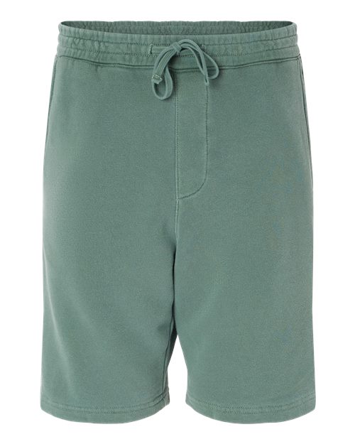 Independent Trading Co. Unisex Pigment-Dyed Fleece Shorts in Pigment Alpine Green