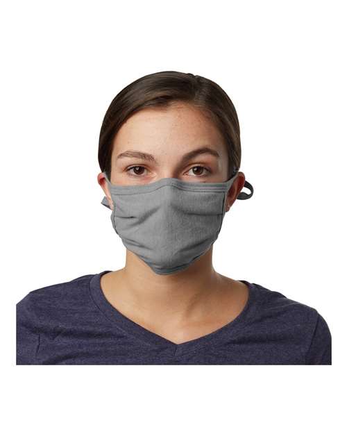 Hanes X-Temp™ 2-Ply Adjustable Face Mask in Concrete Grey