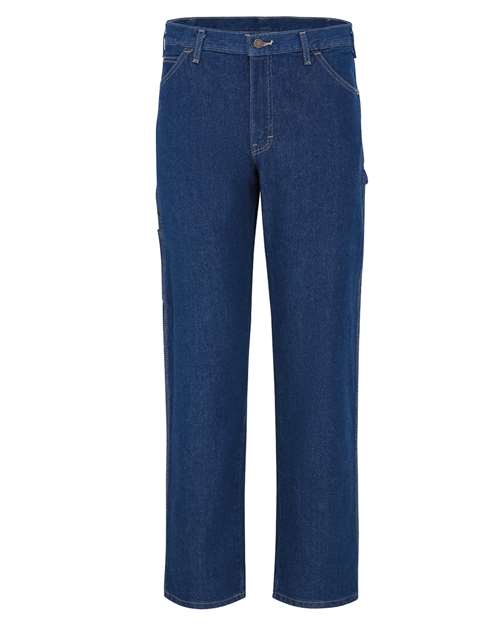Dickies Men's Odd Sizes Industrial Carpenter Jeans in Rinsed Indigo Blue - 30I