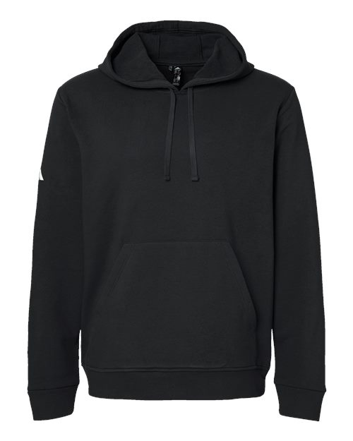 Adidas Unisex Fleece Hooded Sweatshirt in Black
