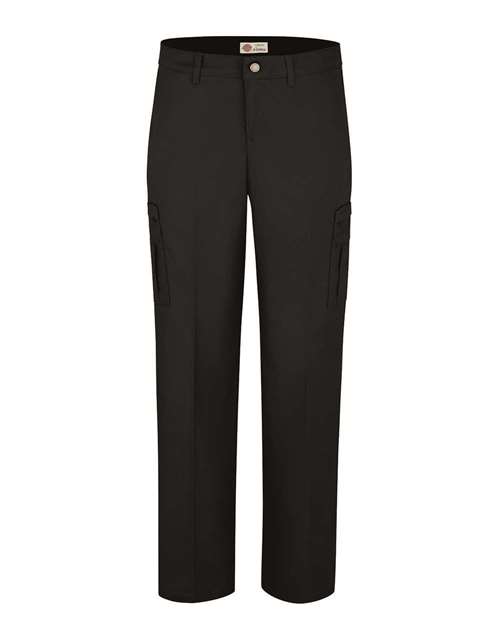 Dickies Women's Premium Cargo Pants in Black, front view