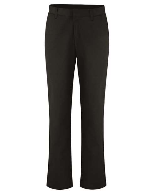 Dickies Women's Extended Sizes Industrial Flat Front Pants in Black - 32I