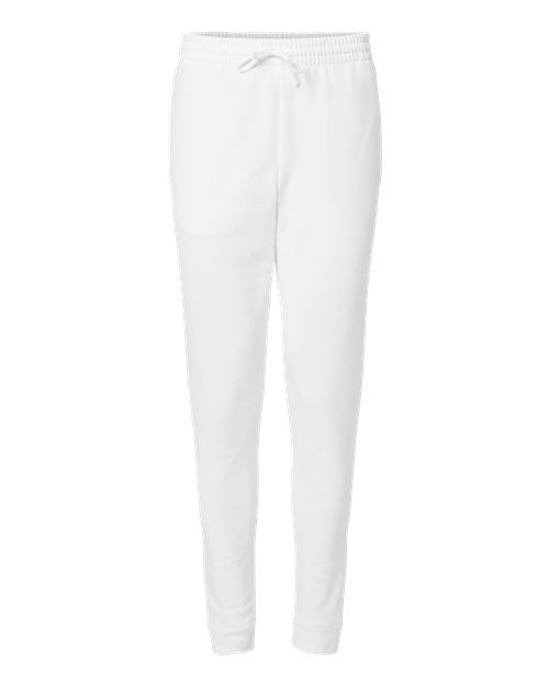 JERZEES Unisex Nublend® Joggers in White, front view