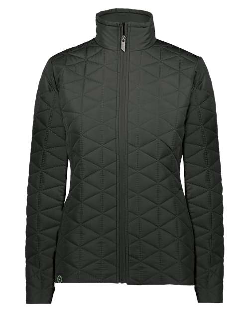 Holloway Women's Repreve® Eco Quilted Jacket in Black