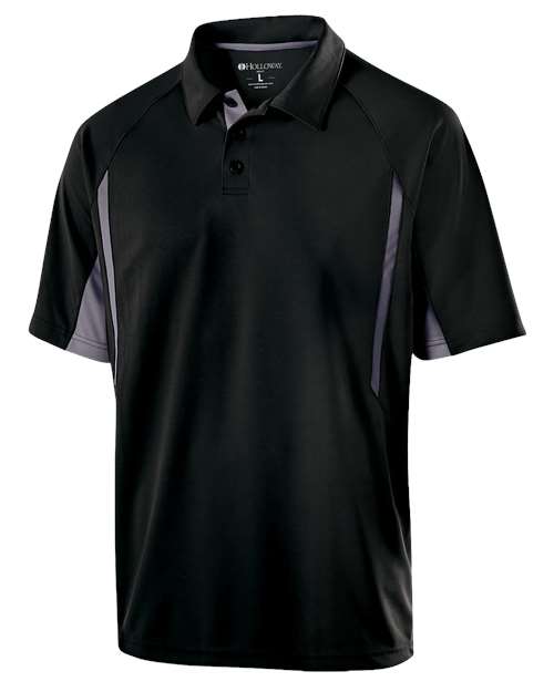 Holloway Men's Two-Tone Avenger Polo in Black/Graphite