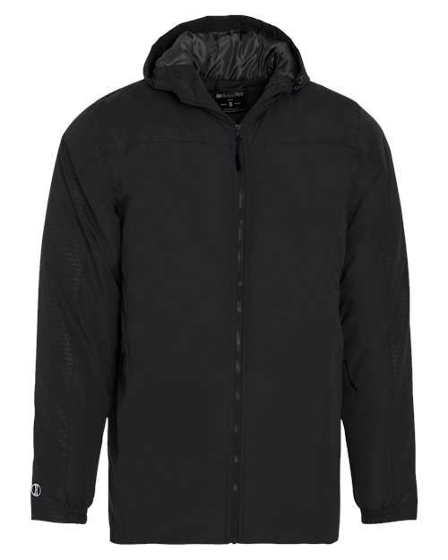 Holloway Men's Bionic Hooded Jacket in Black/Carbon