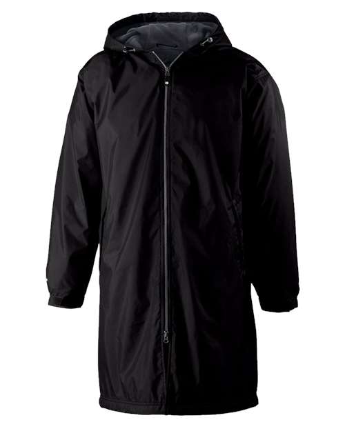 Holloway Men's Conquest Long Length Hooded Jacket in Black
