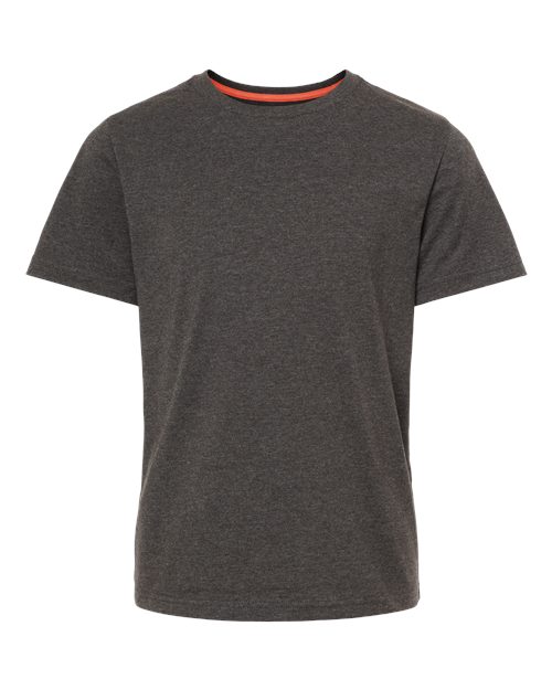 Kastlfel RecycledSoft™ Youth T-Shirt in Carbon, front view