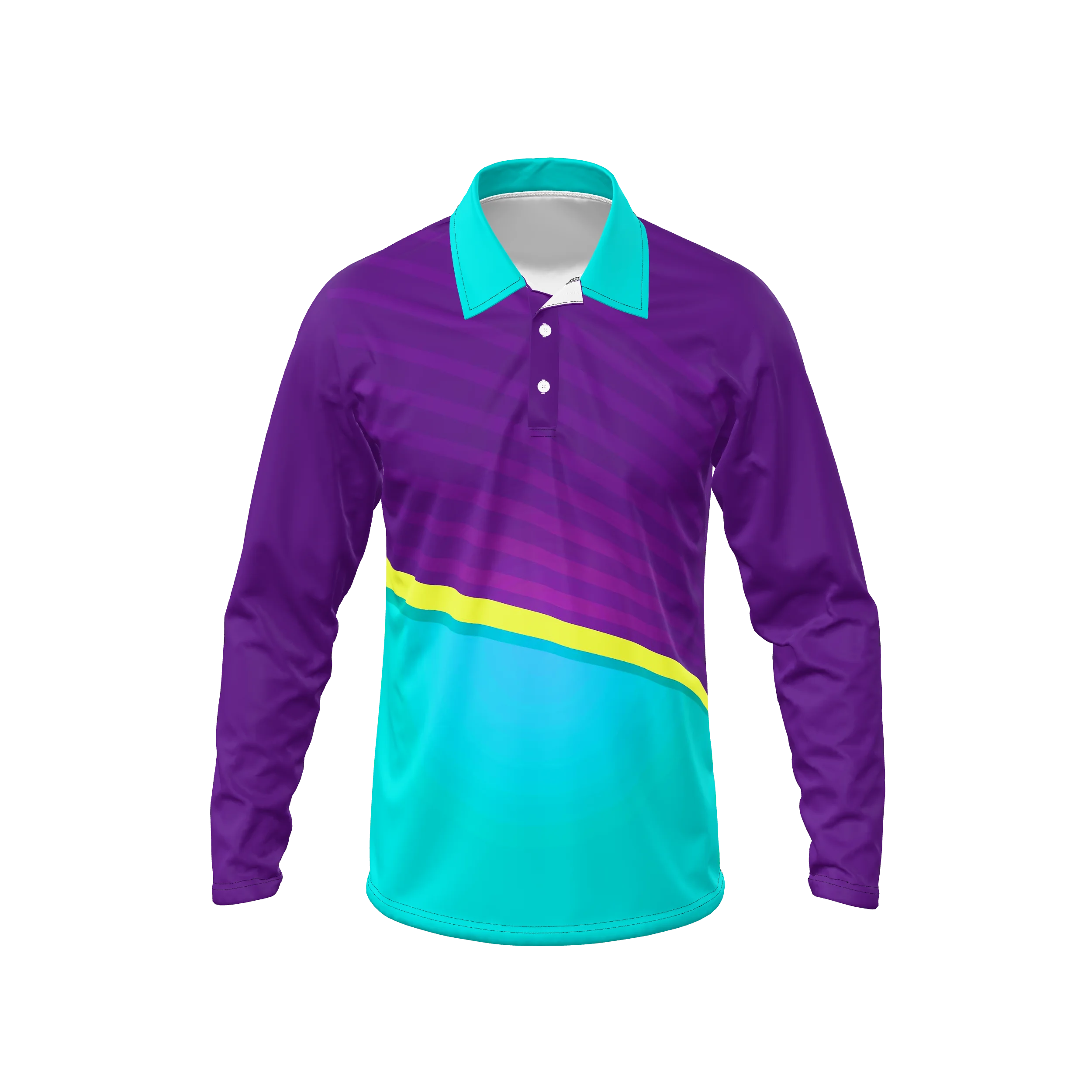 Zuniformers Men's Polo Long Sleeve, front view