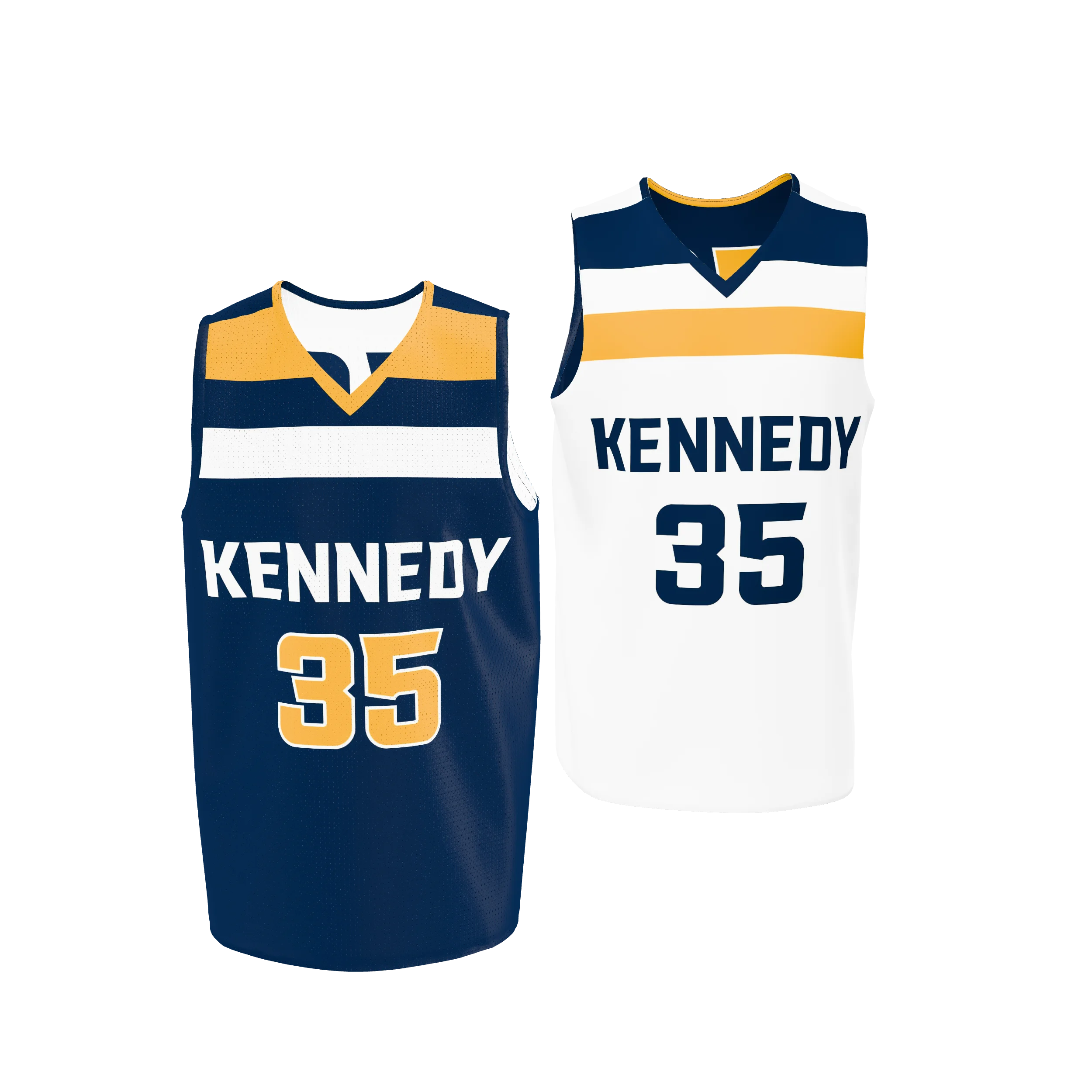 BBJ07SPR – MEN’S/YOUTH BASKETBALL SINGLE PLY REVERSIBLE V-NECK