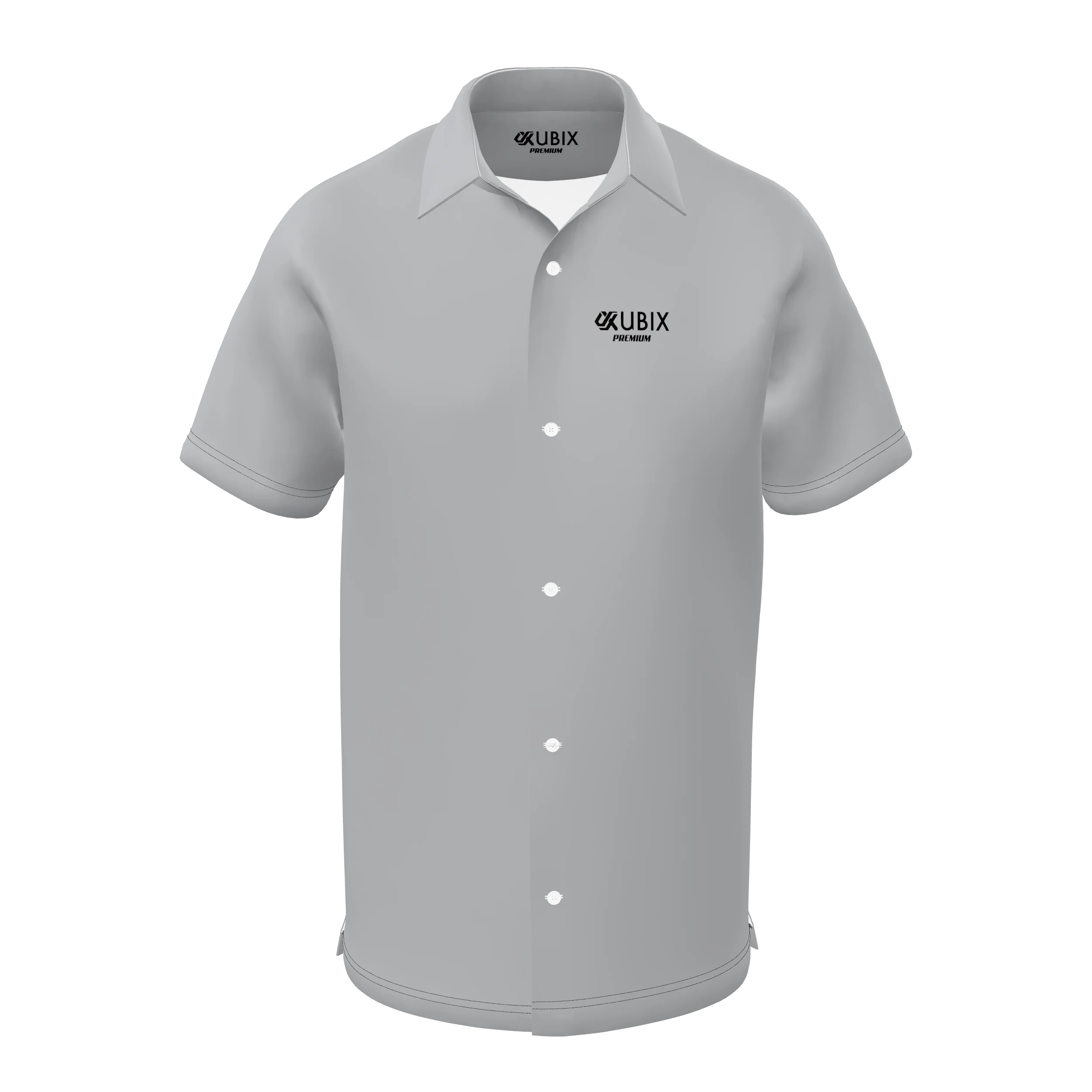 Zuniformers Premium Full Button Shirt Short Sleeve, front view