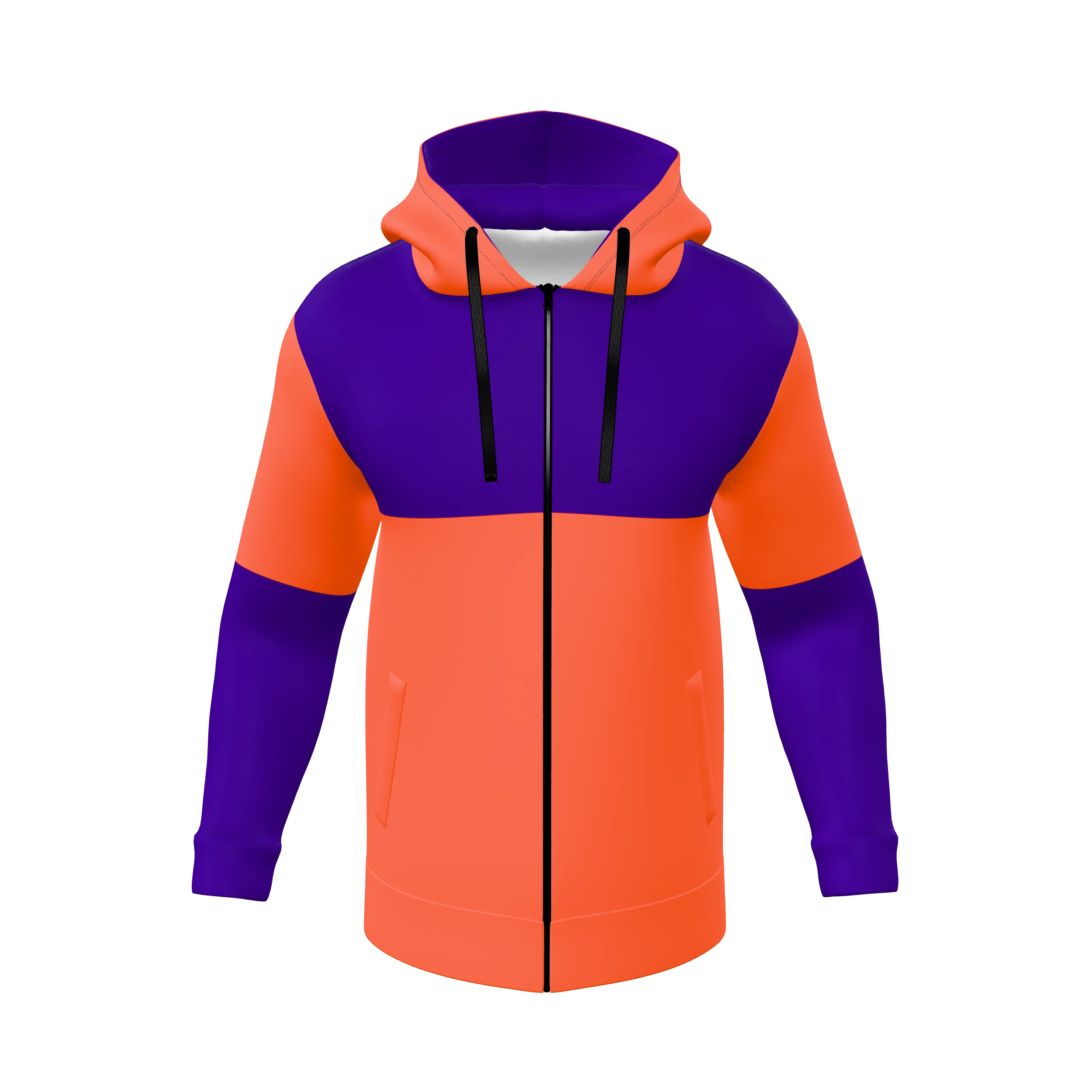 Zuniformers Men's Full Zip Hoodie, front view