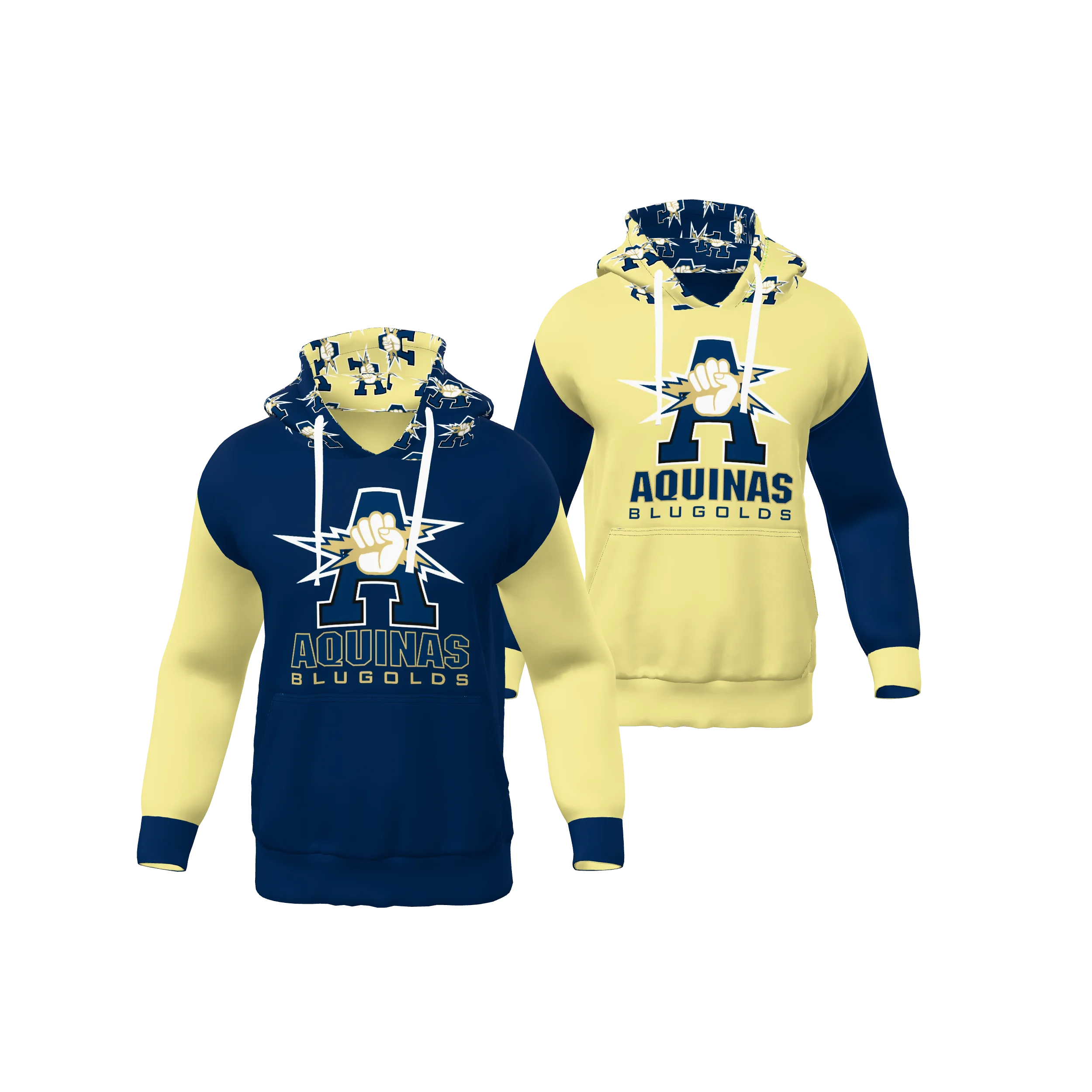Zuniformers Men's Reversible Hoodie, front view