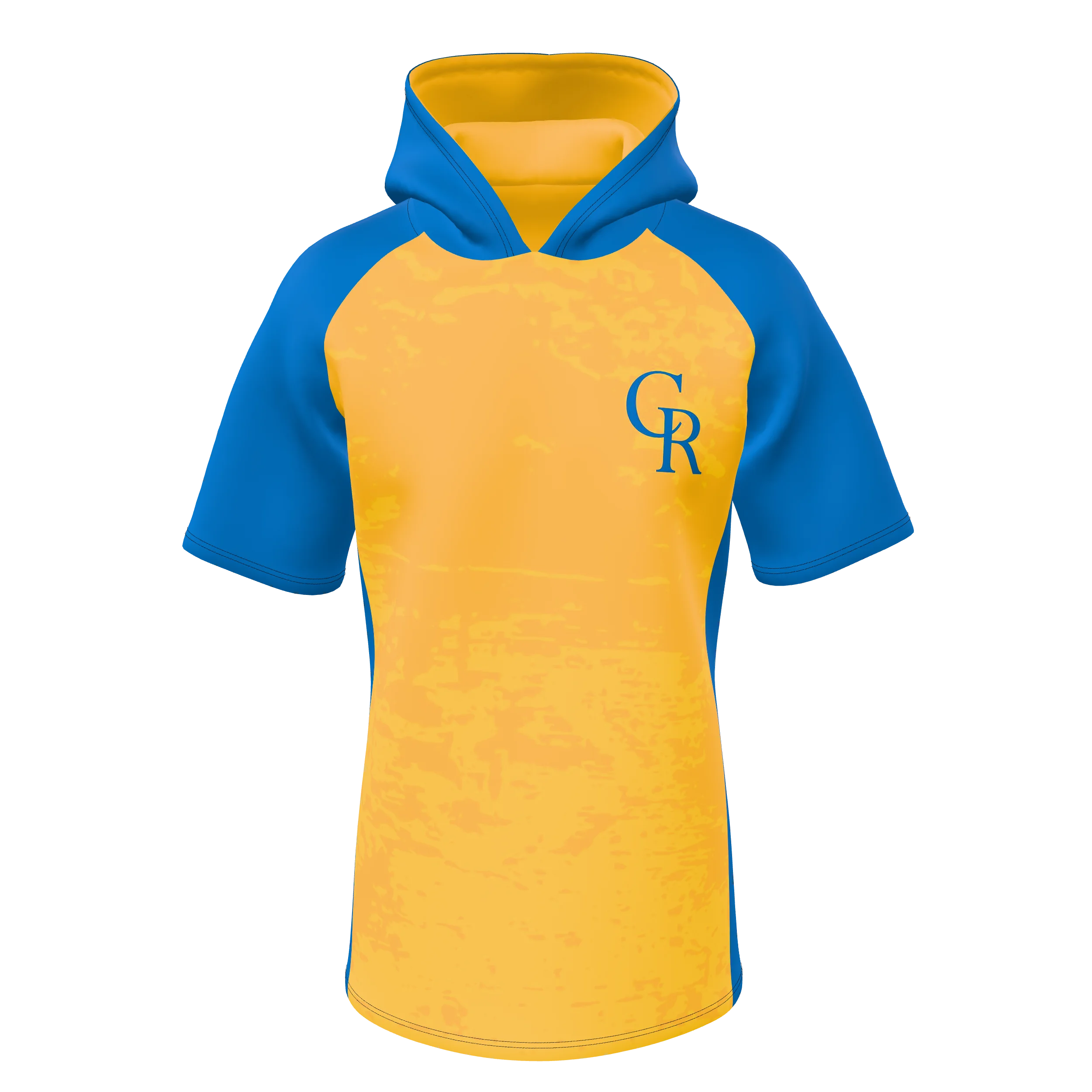Zuniformers Men's Hooded Shirt Short Sleeve, front view