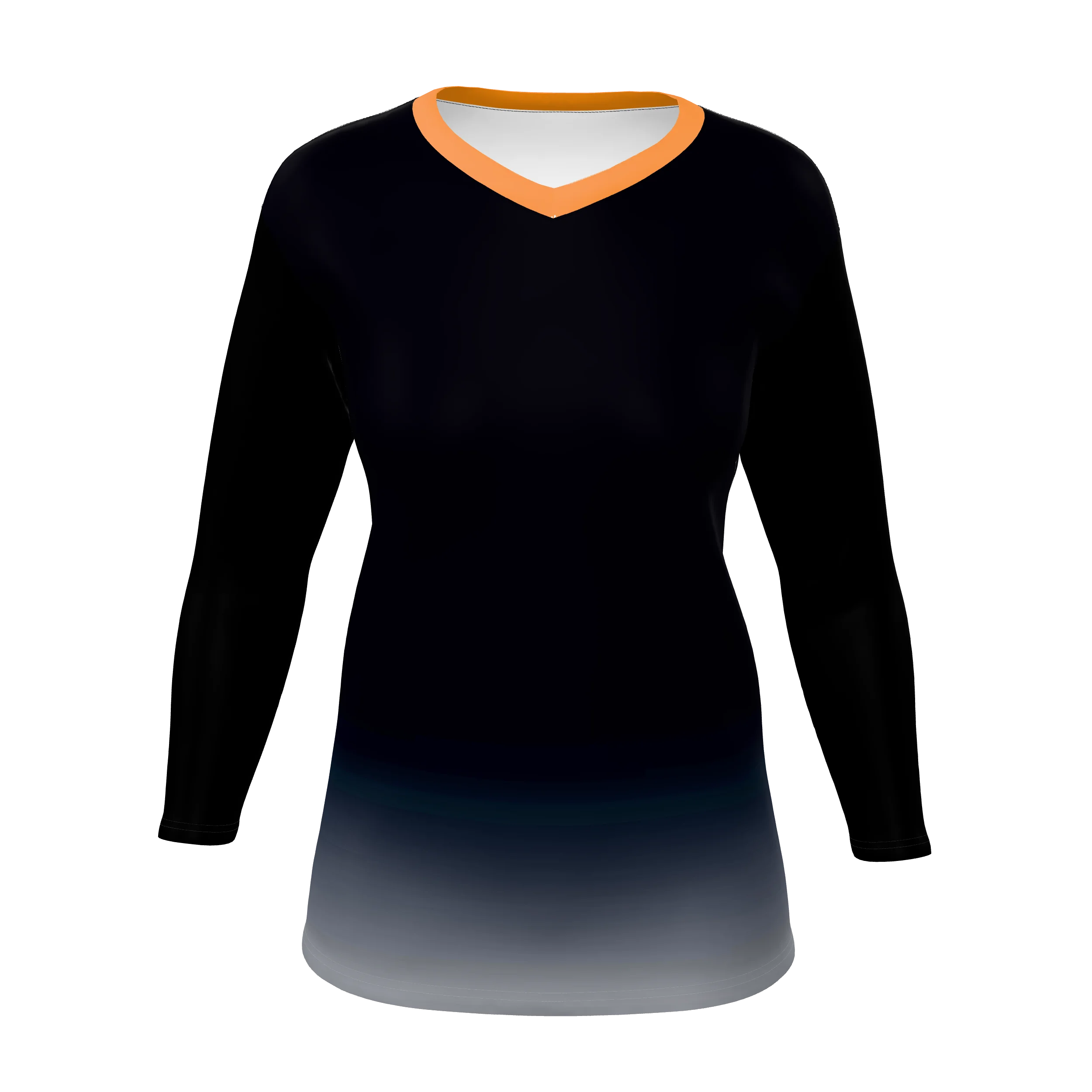 Zuniformers Women's/Girls TA Core V-Neck Long Sleeve, front view
