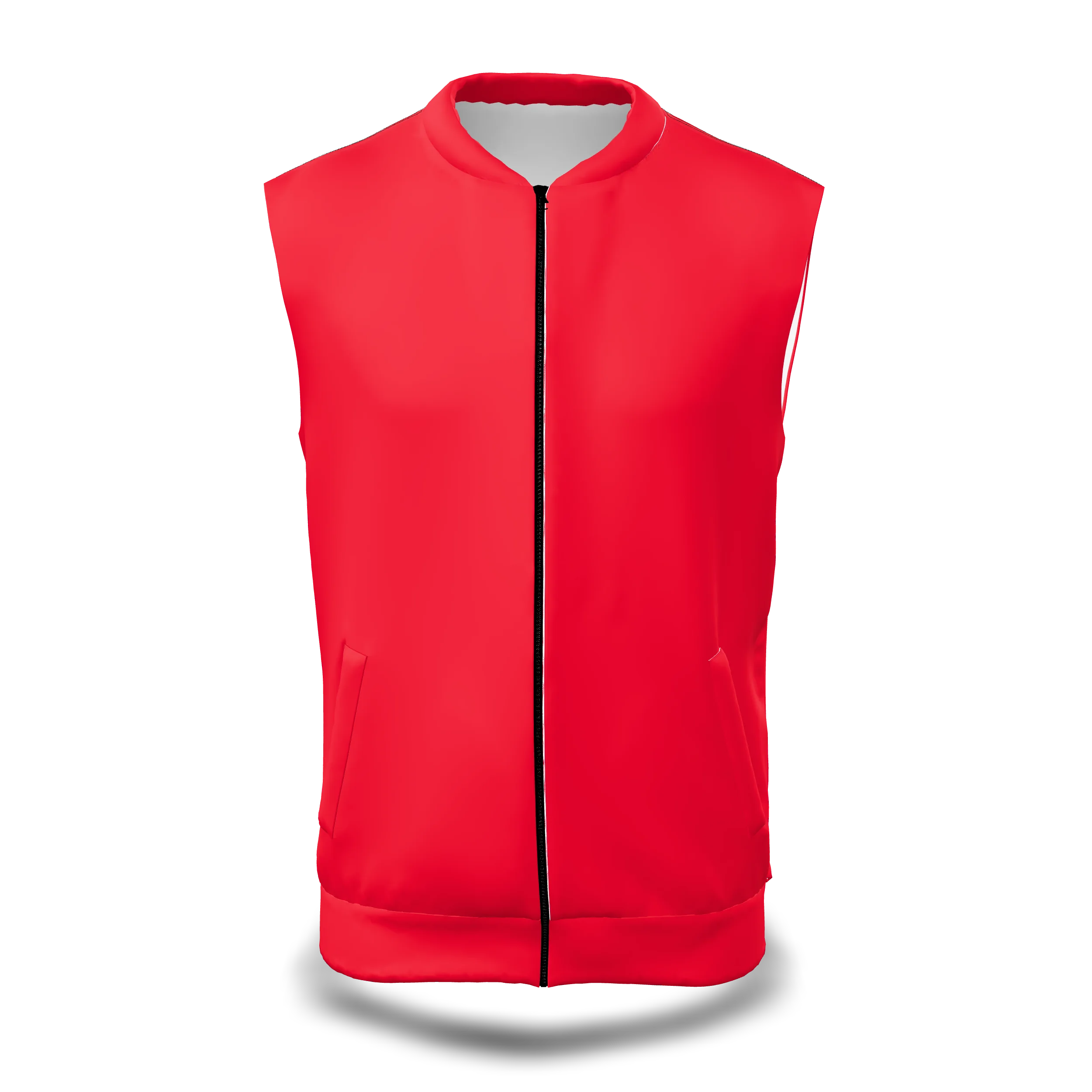 PR312 – MEN’S FULL ZIP COLLAR JACKET SLEEVELESS