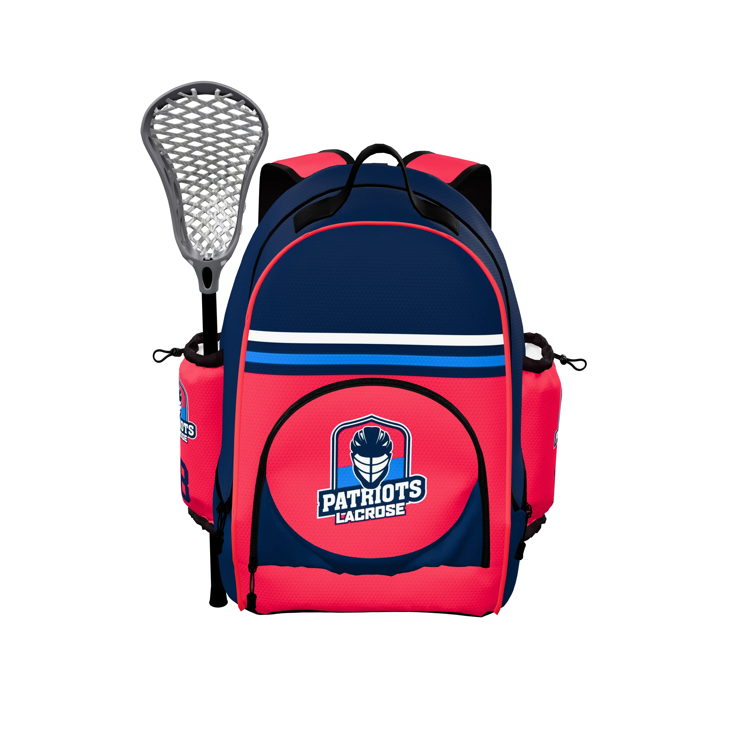 Zuniformers Lacrosse Backpack, front view