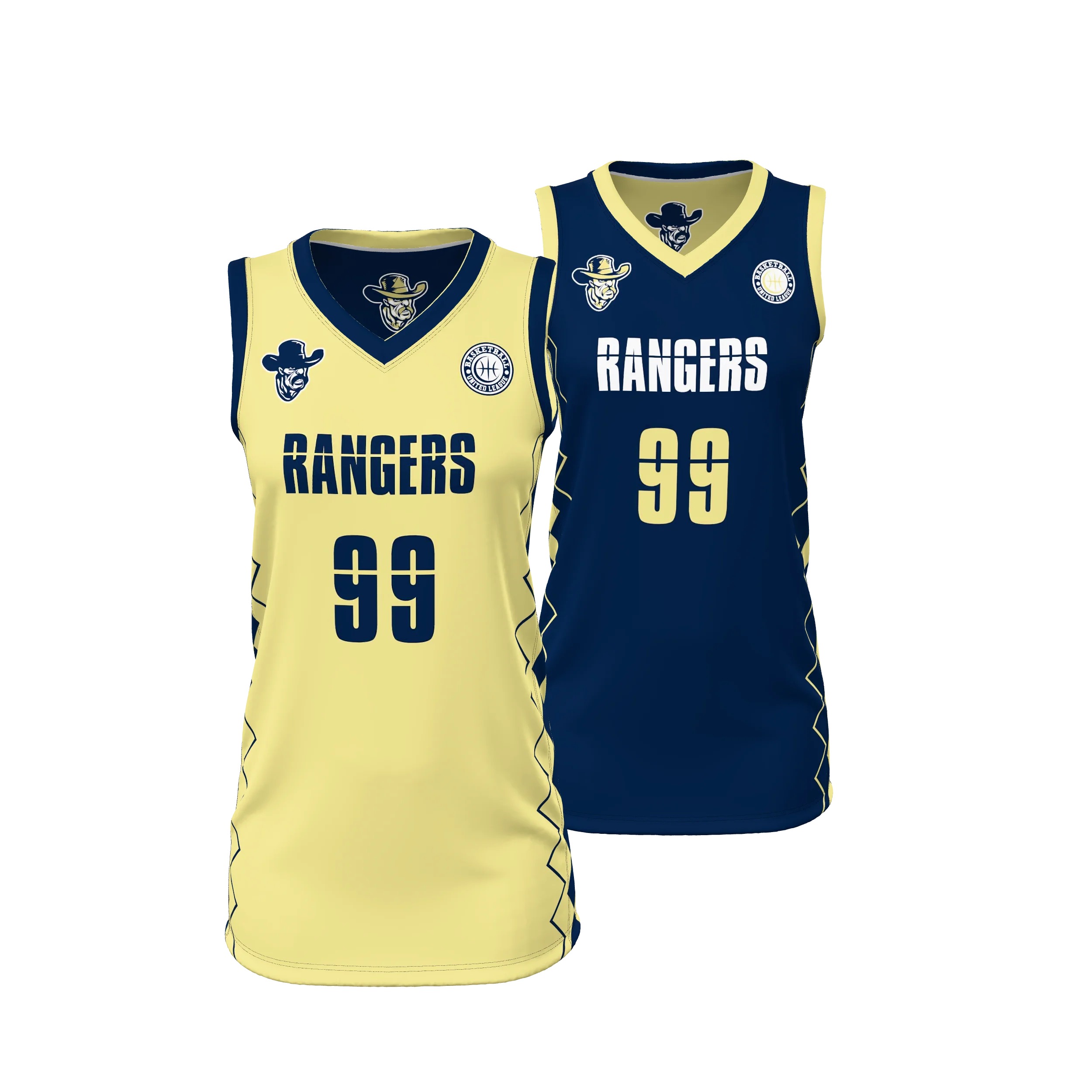 BBJ02R – WOMEN’S/GIRLS BASKETBALL V-NECK REVERSIBLE