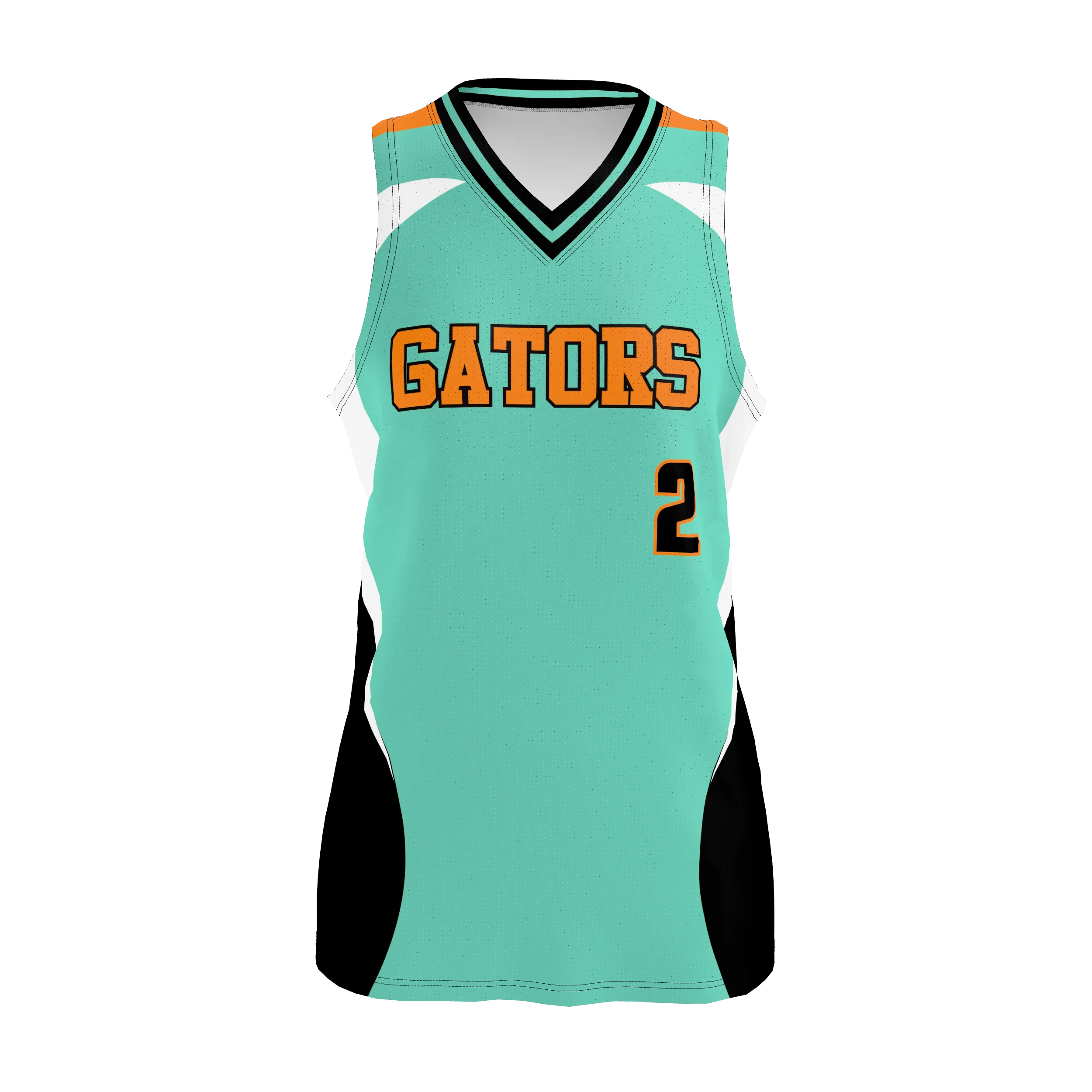 Zuniformers Women's/Girls Softball V-Neck Sleeveless Jersey, front view