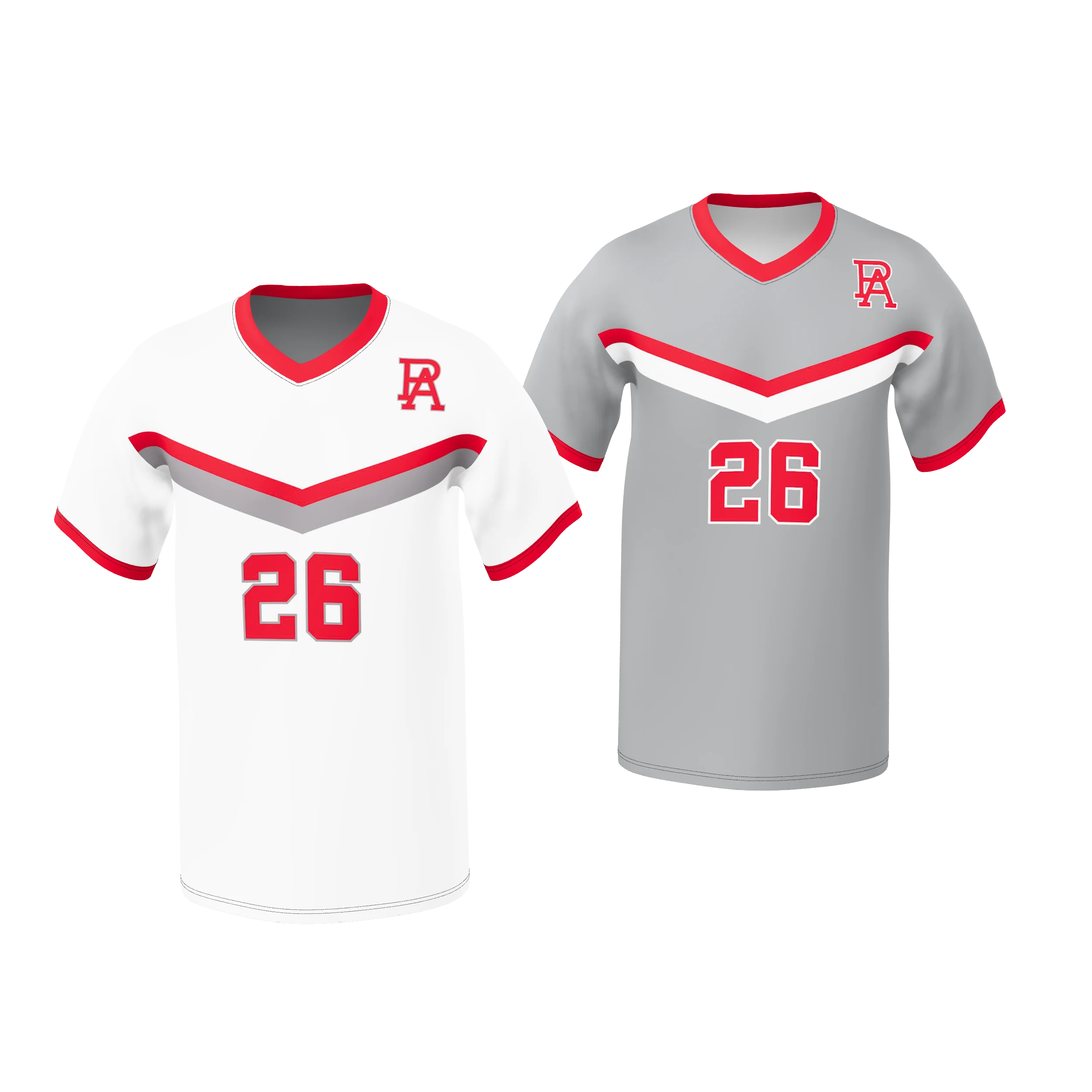 SCJ101R – MEN’S SOCCER V-NECK SS REV 2-PLY