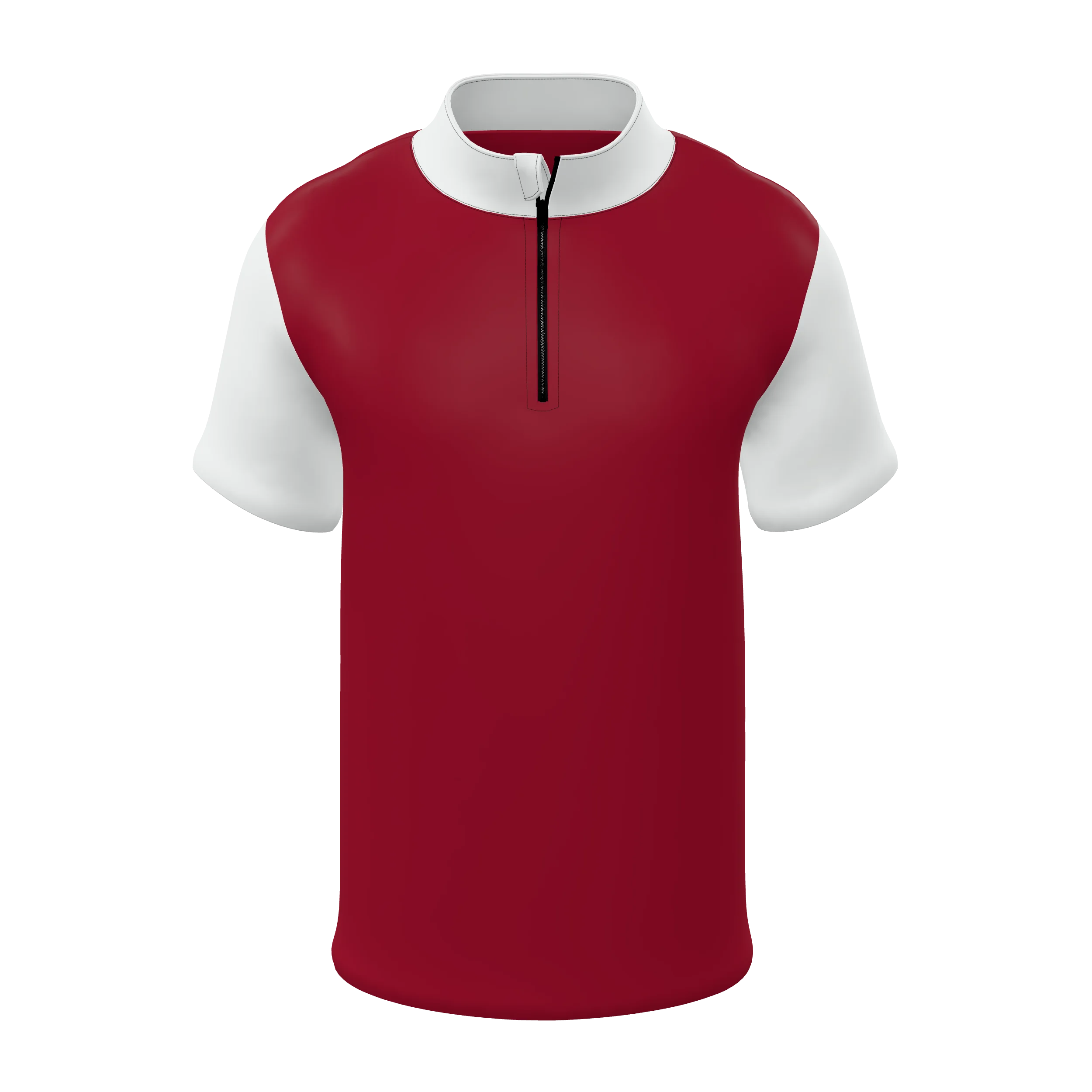 Zuniformers Premium Men's 1/4 Zip Short Sleeve, front view