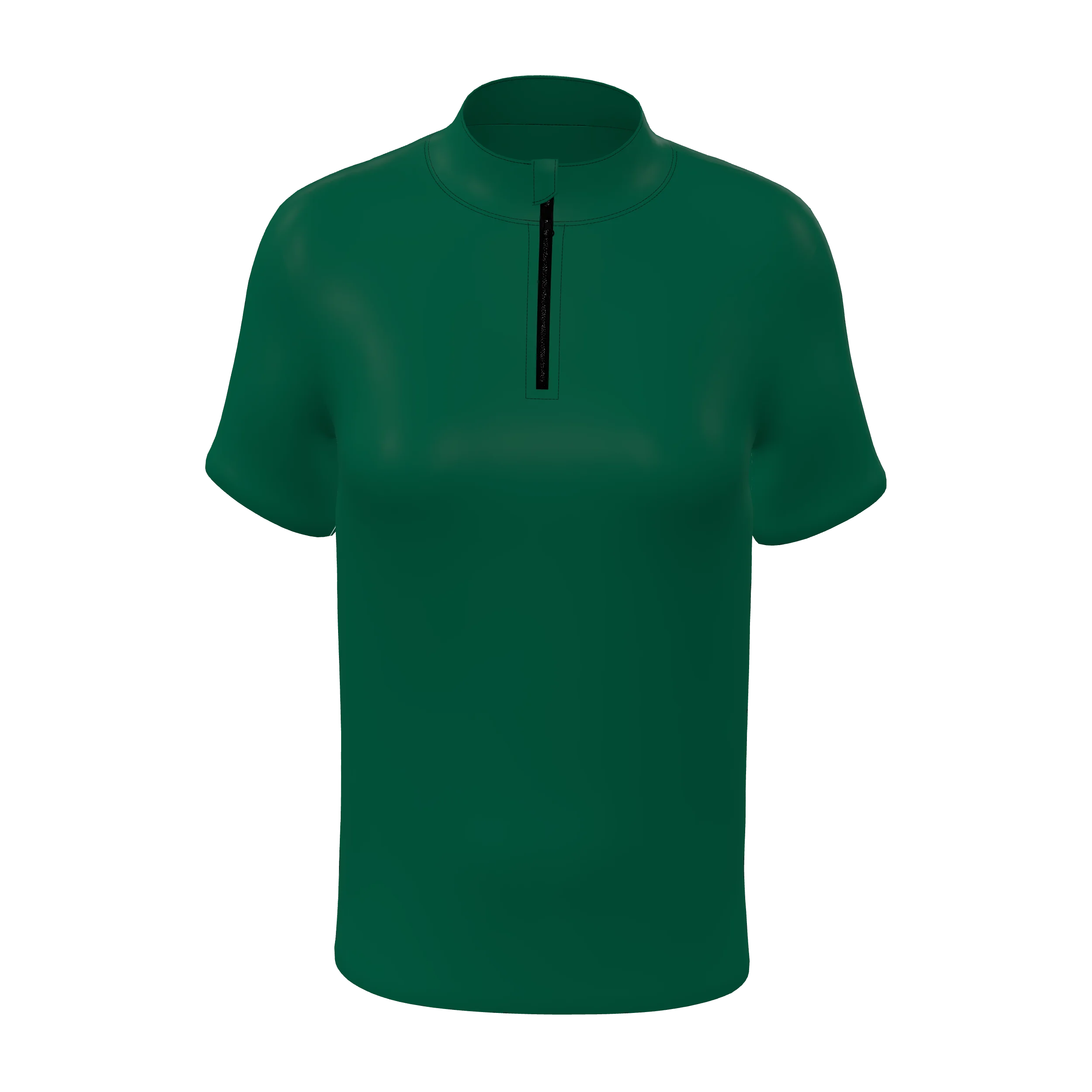 Zuniformers Premium Women's 1/4 Zip Short Sleeve, front view