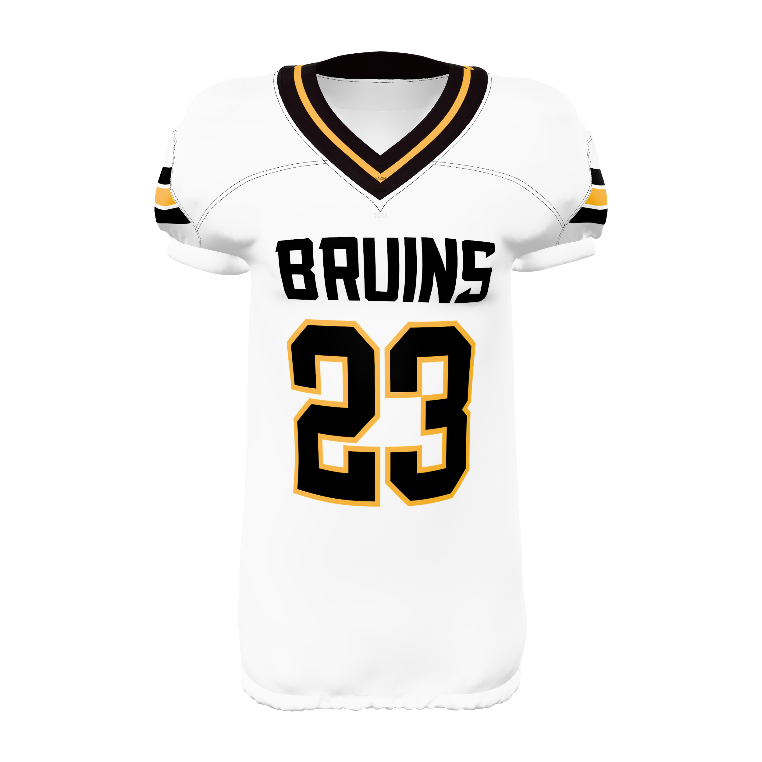 Zuniformers Football Game Elastic Bottom Jersey, front view