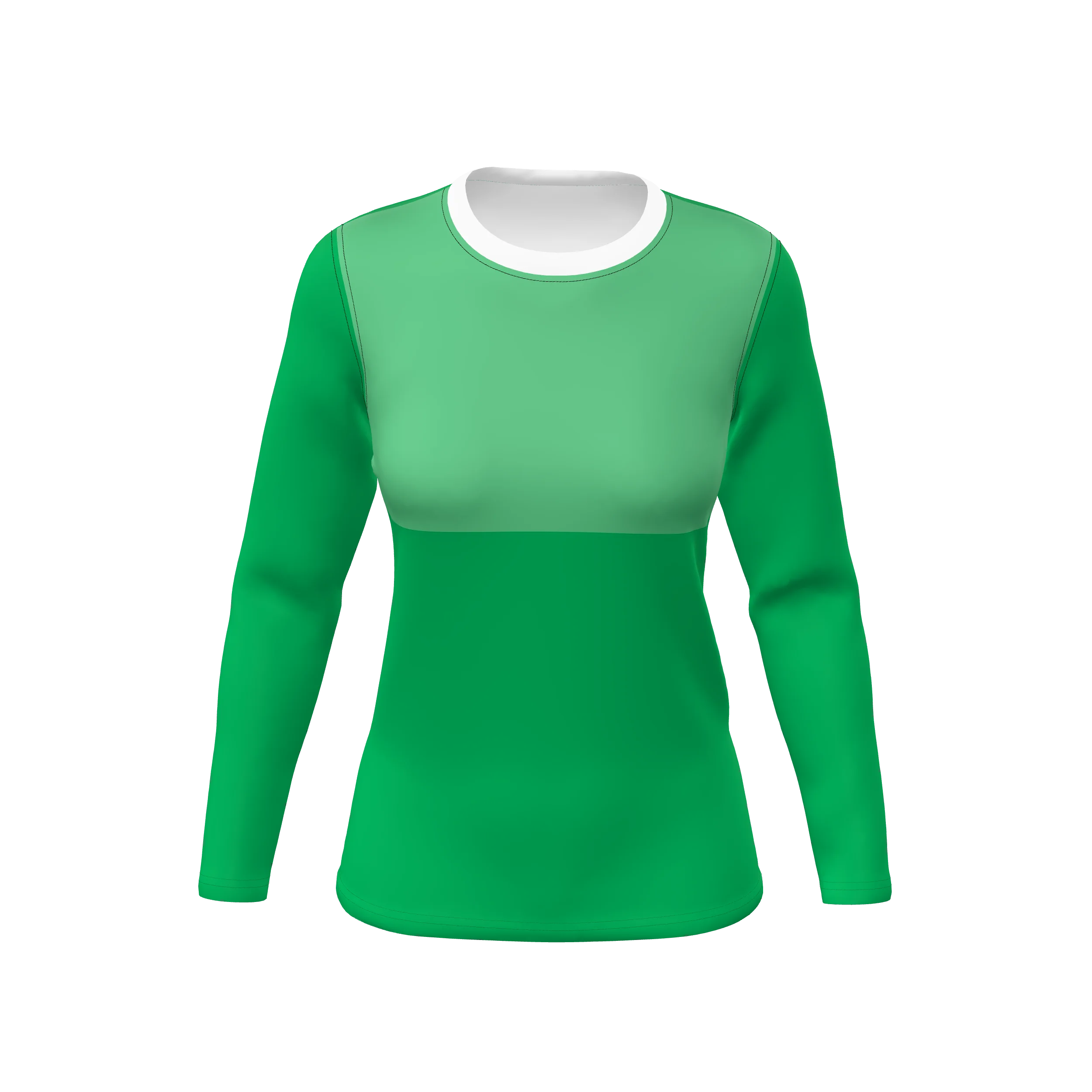 Zuniformers Women's/Girls TA Core Crew Long Sleeve, front view
