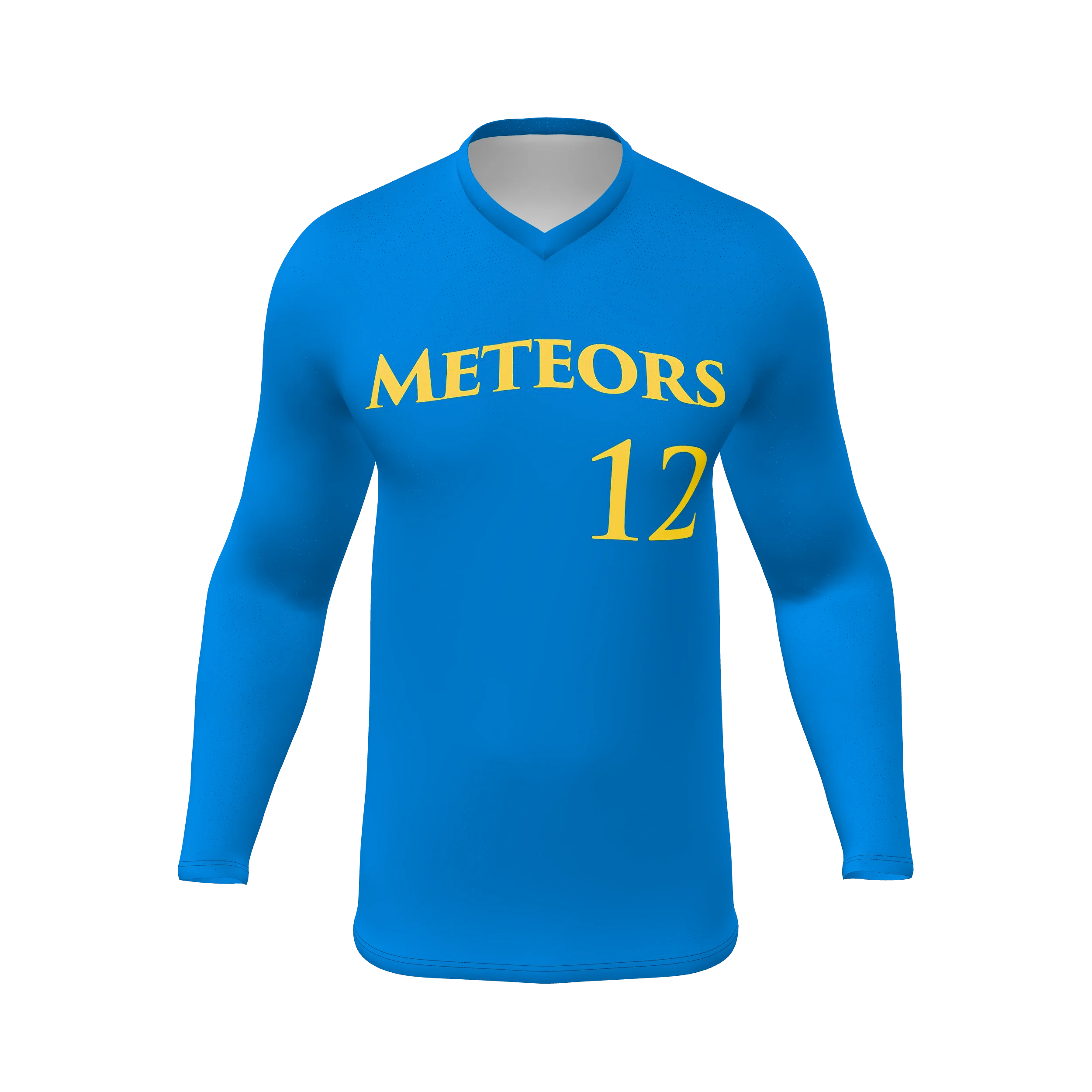 Zuniformers Men's V-Neck Long Sleeve, front view