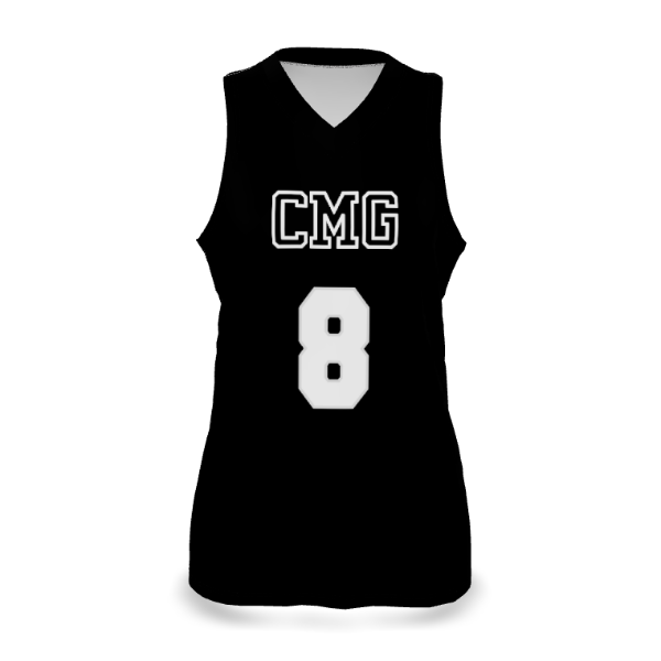 Zuniformers Women's Volleyball V-Neck Jersey, front view