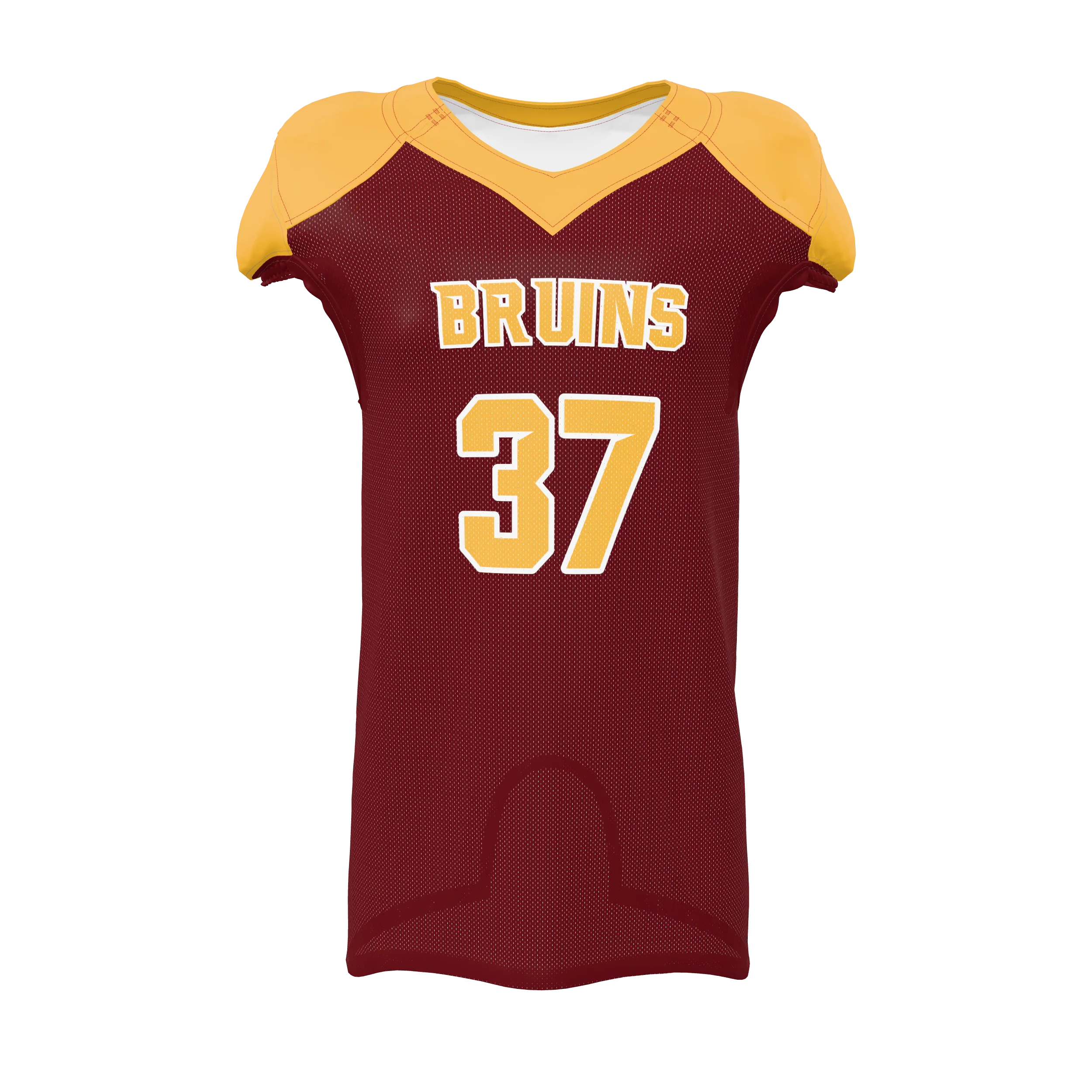 Zuniformers Men's/Youth Football Game Mesh Jersey, front view